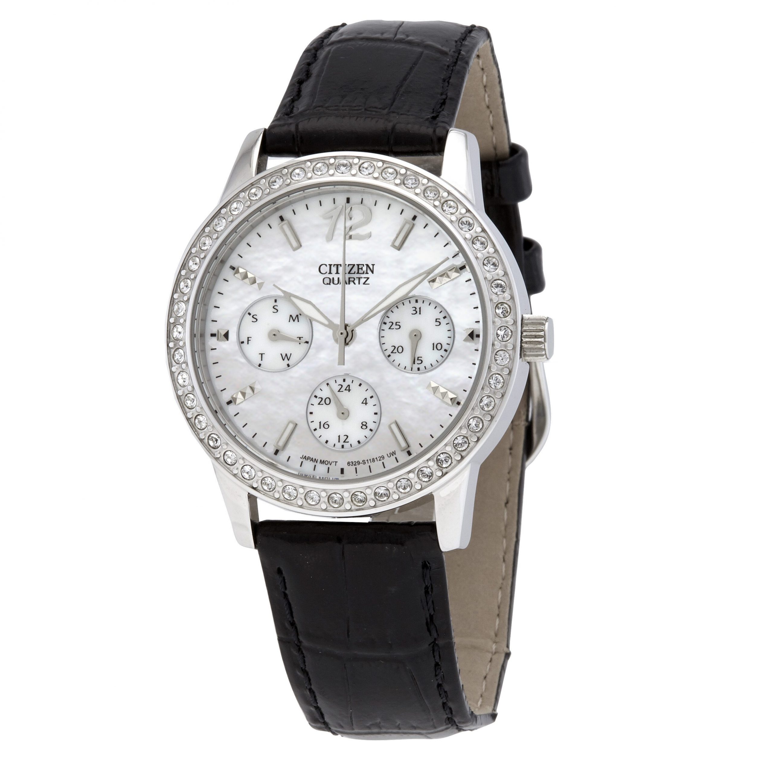 ladies citizen mother of pearl dress watch